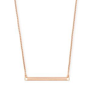 Kendra Kelsey Pendant Necklace In Rose Gold